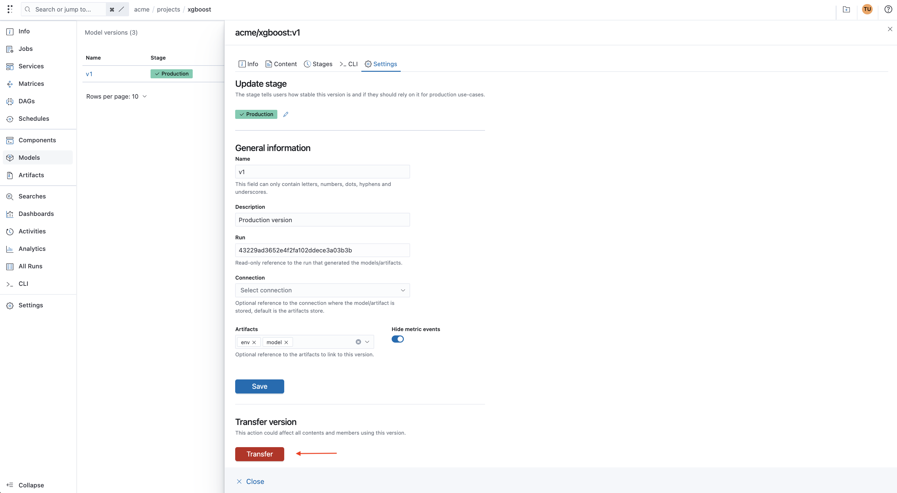 transfer-model-version-settings
