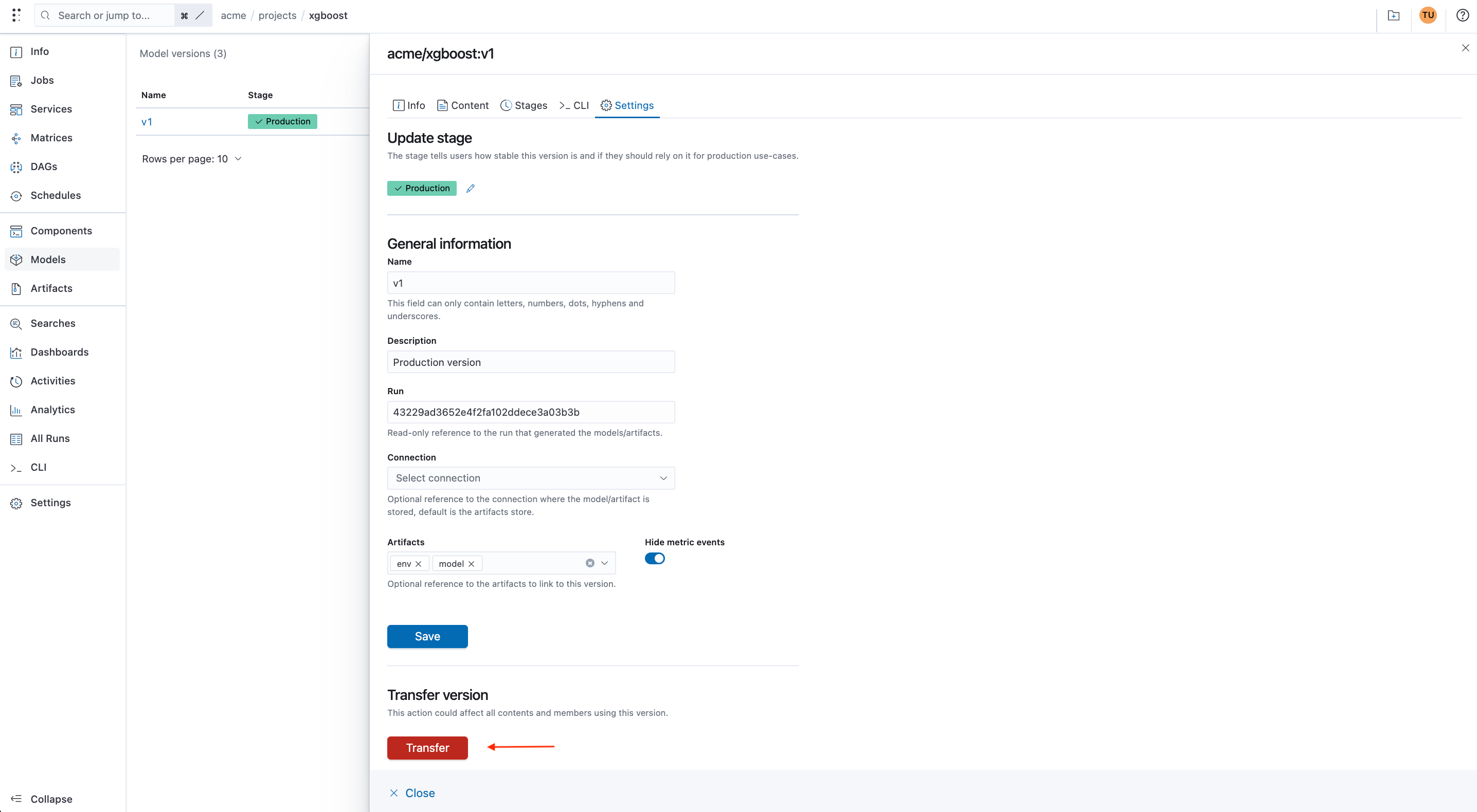 transfer-model-version-settings