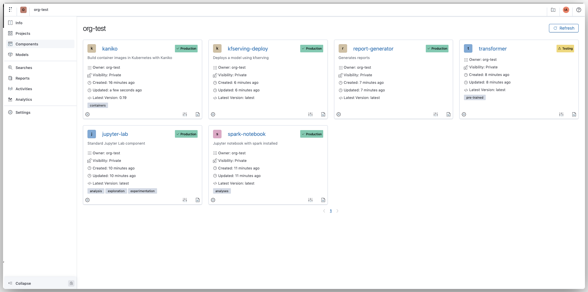 Polyaxon v1.4: Upload, Component Hub, & Model Registry