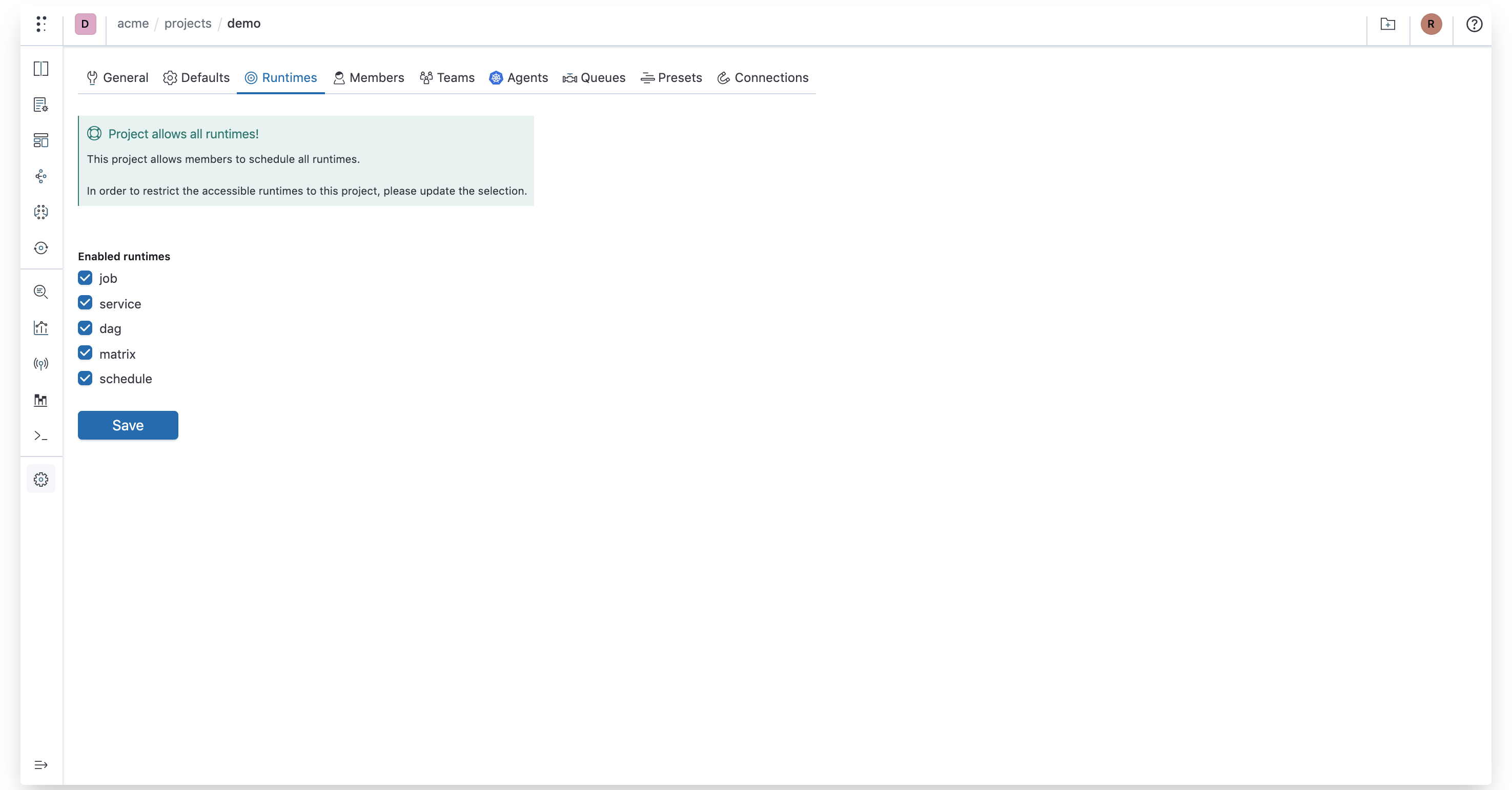 project-runtime-restriction