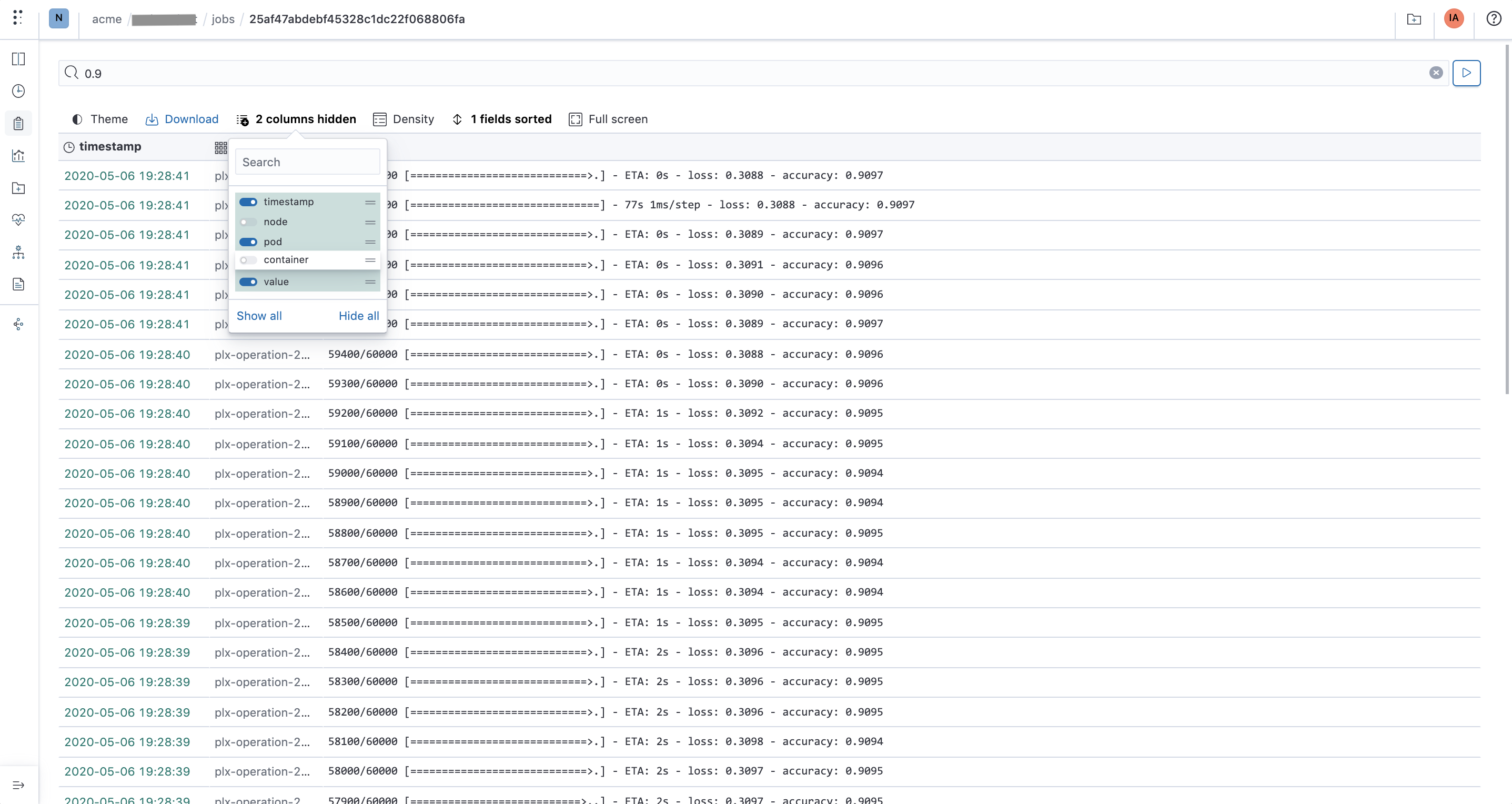 run-logs-filter