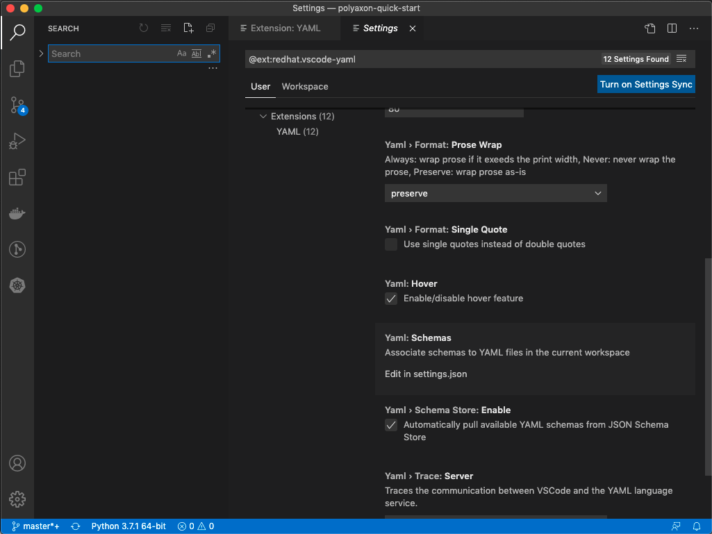vscode-yaml-settings