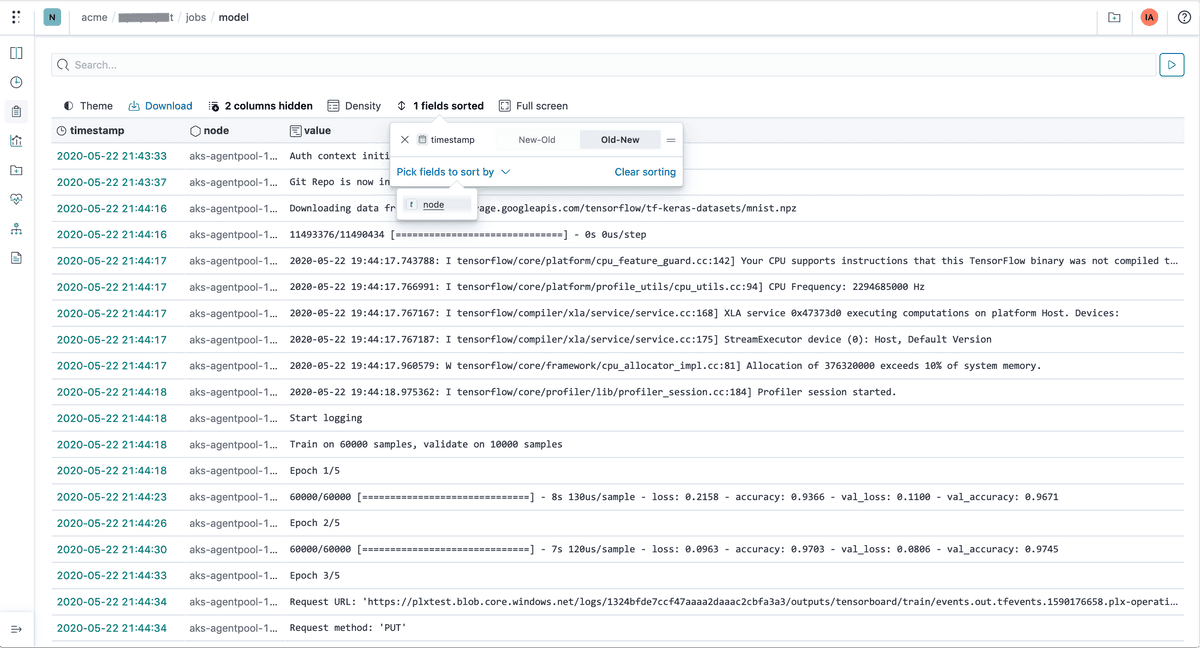 run-logs-sort