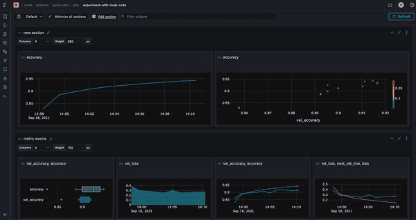 Polyaxon V1.10: Multi-section And Multi-layout Dashboards