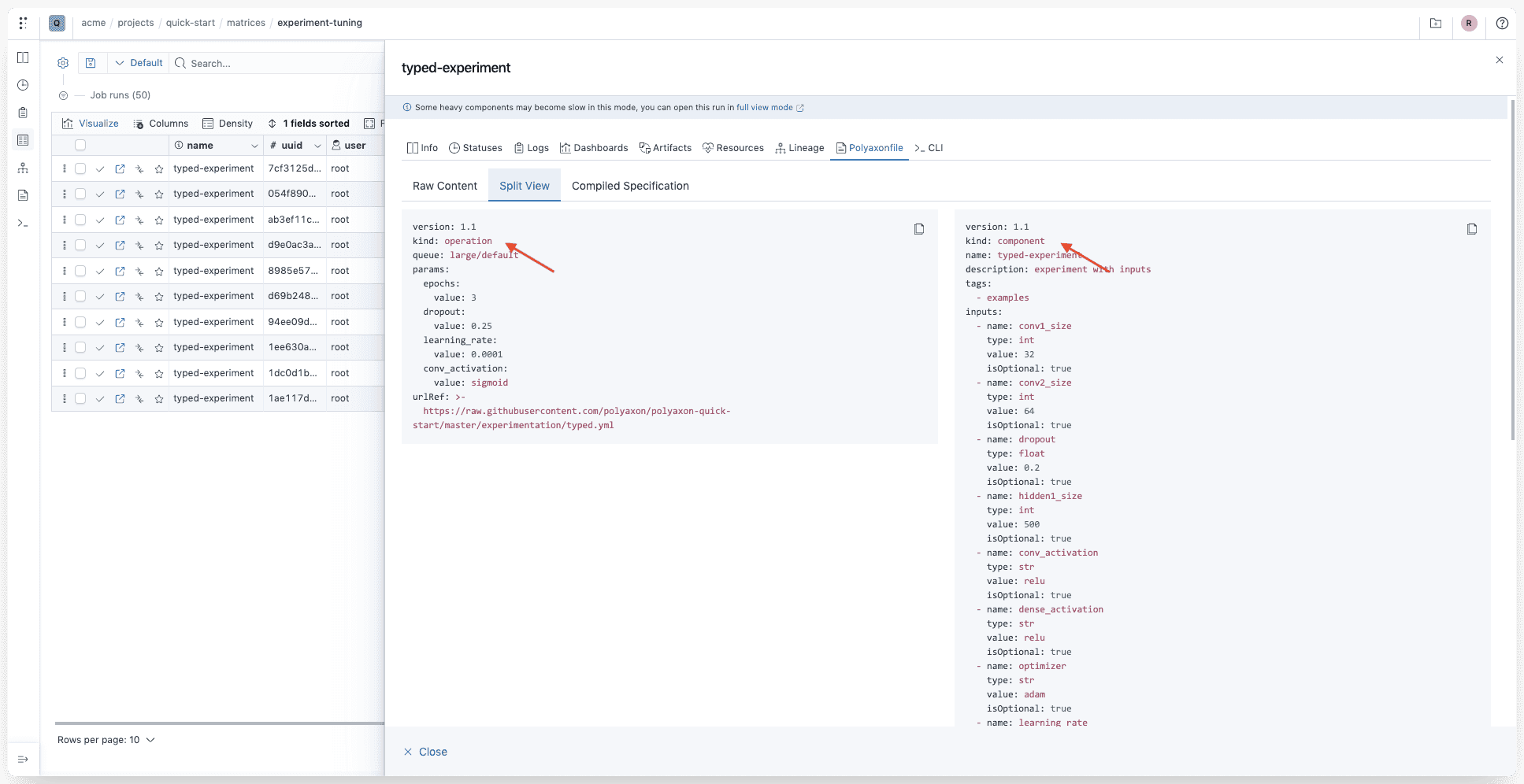 Polyaxon V1.3: Improved Hyperparameter Tuning, Lineage, & UX