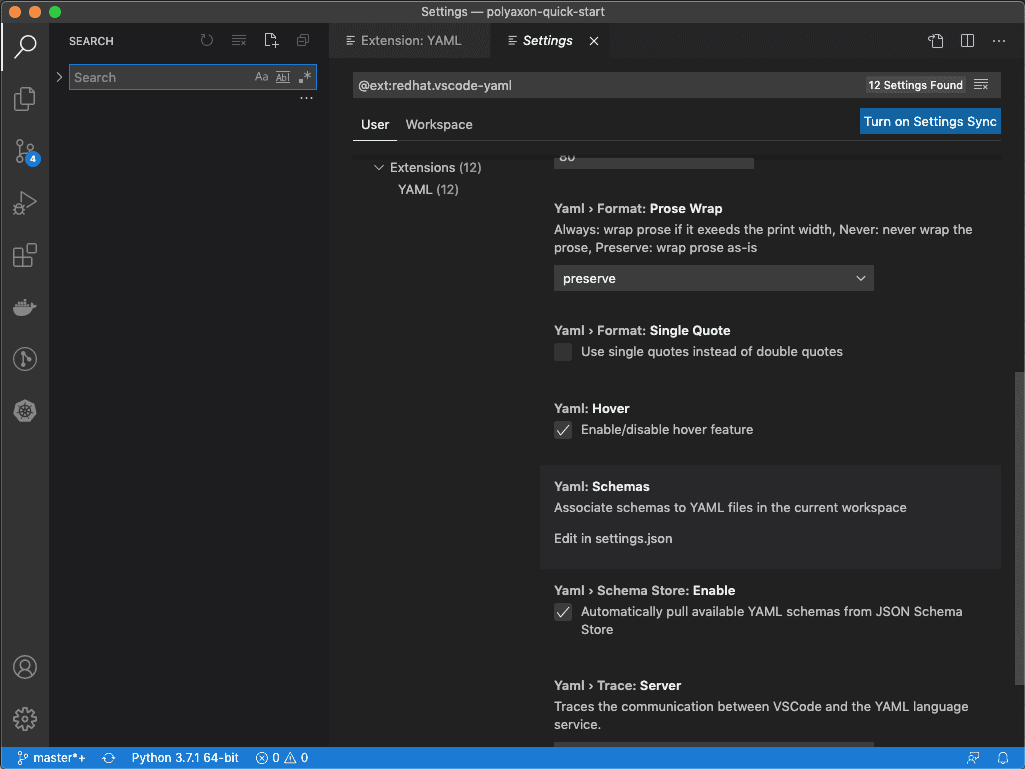 vscode-yaml-settings