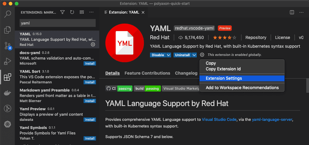 vscode-yaml-completion